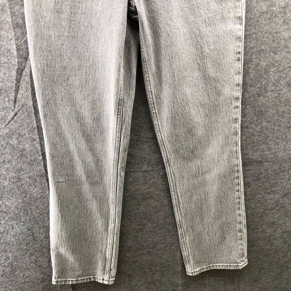 Abercrombie & Fitch 90s Ultra High Rise Curve Love Jeans Women 24/00S Gray Denim - Picture 10 of 10